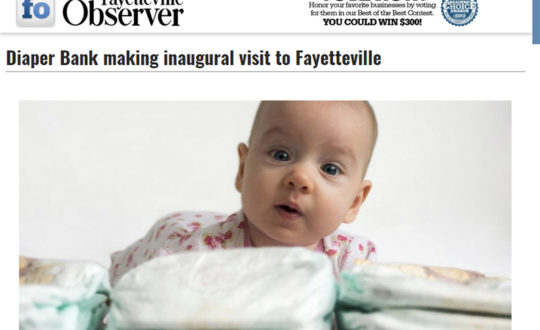 Screen grab from FayObserver.com. Picture of cute baby with diapers.
