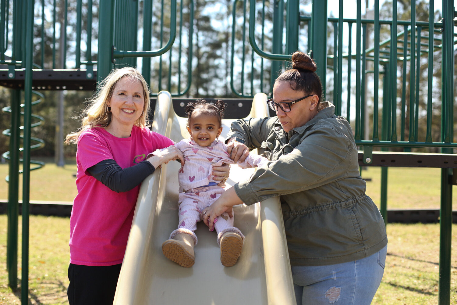 Nurse Katie Fincher and Salena Williams were introduced through Family Connects North Carolina after the birth of Salena's daughter, Lyric.