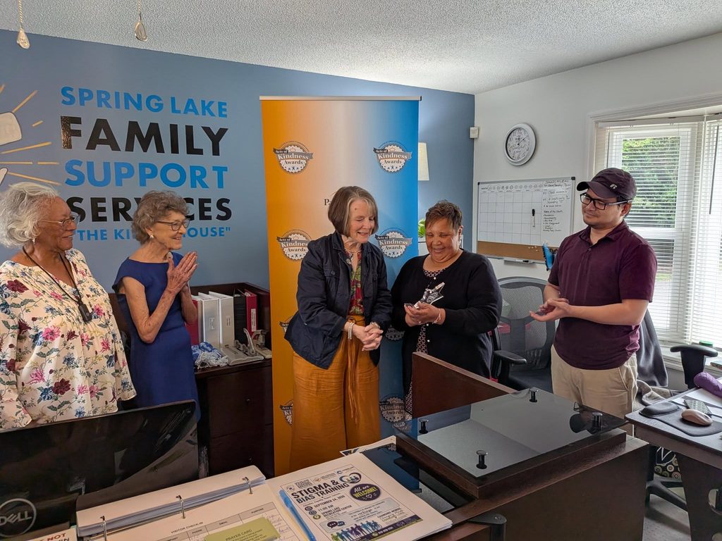 Spring Lake Family Support Services Center at The Kinsey House Kindness Award recognition