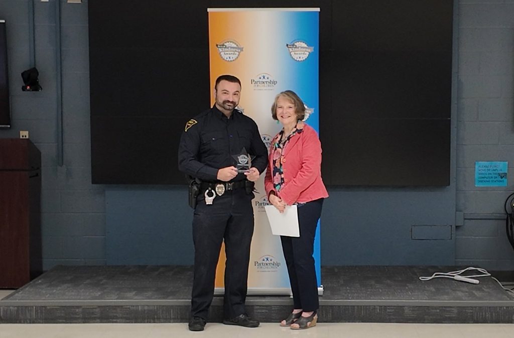 Christopher Baumann recognized during the 2026 Kindness Awards