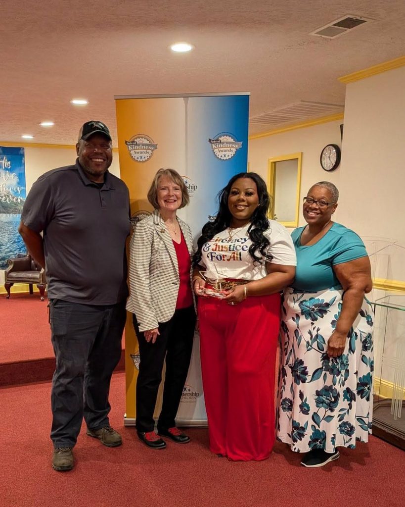 Saneequa Barlow recognized during the 2026 Kindness Awards